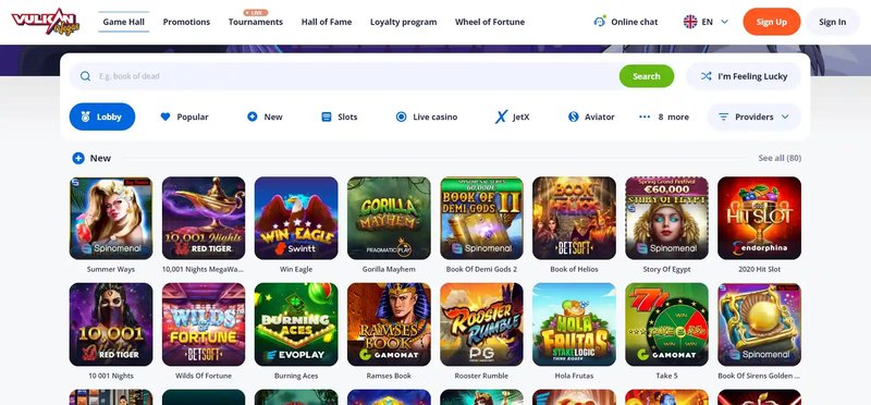 BonusHunt vous présente les jeux populaires de Vulkan Vegas